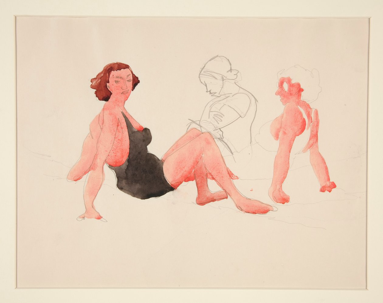 Sahilde Üç Kadın, Provincetown by Charles Demuth