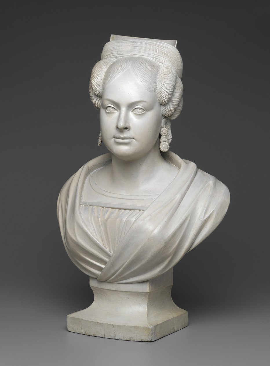 Bayan Charles Dodge, 1830-40 dolayları (boyalı ahşap) by Charles Dodge