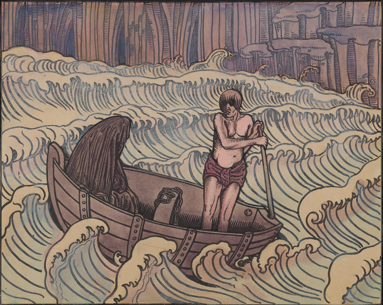 Charon, yaklaşık 1896. by Charles Doudelet