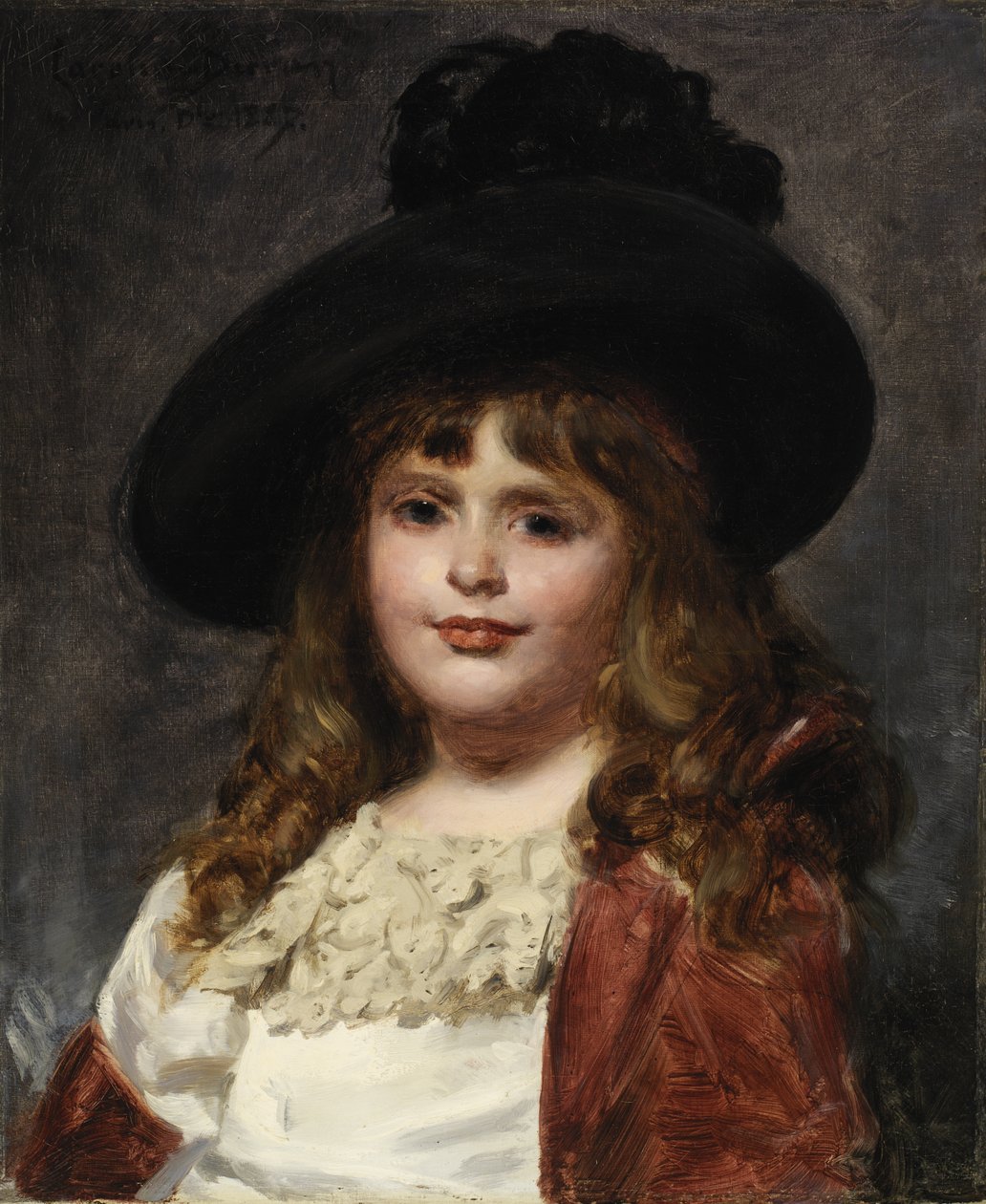 Laura, Seven, 1887. by Charles Emile Auguste Carolus Duran