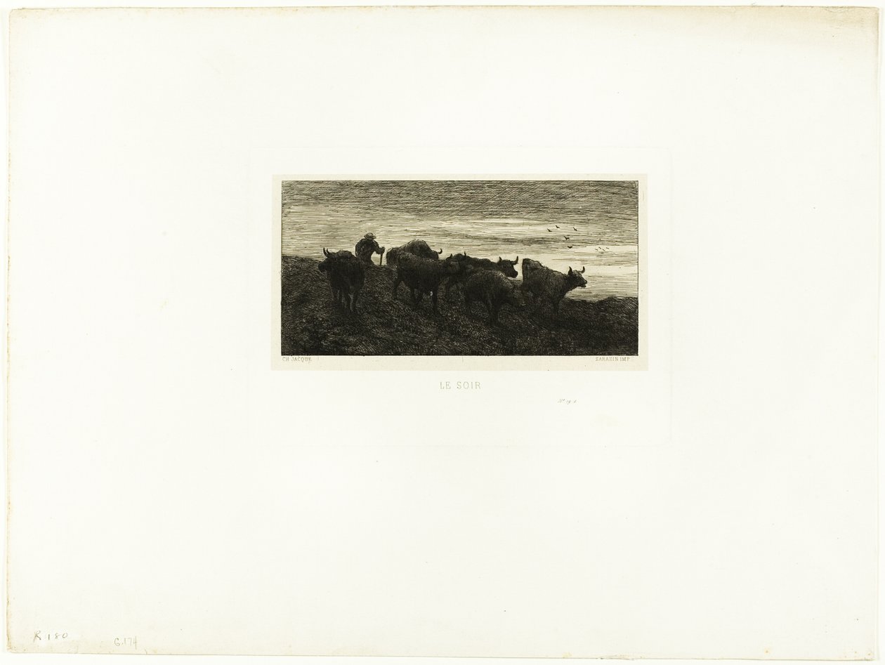 Akşam by Charles Emile Jacque
