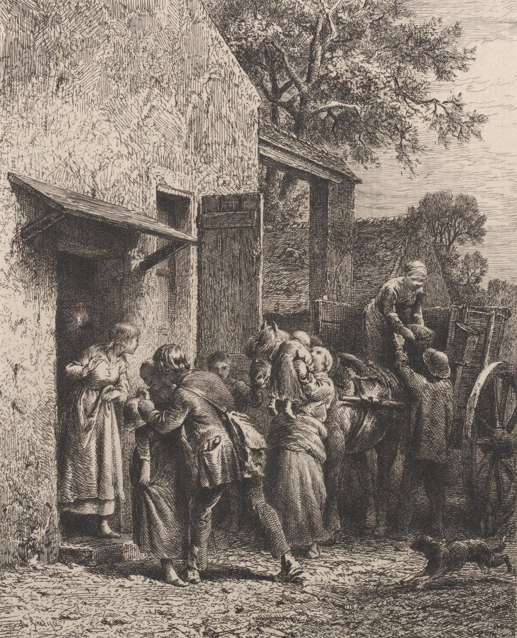 Yılbaşı Sabahı, 1865. by Charles Emile Jacque