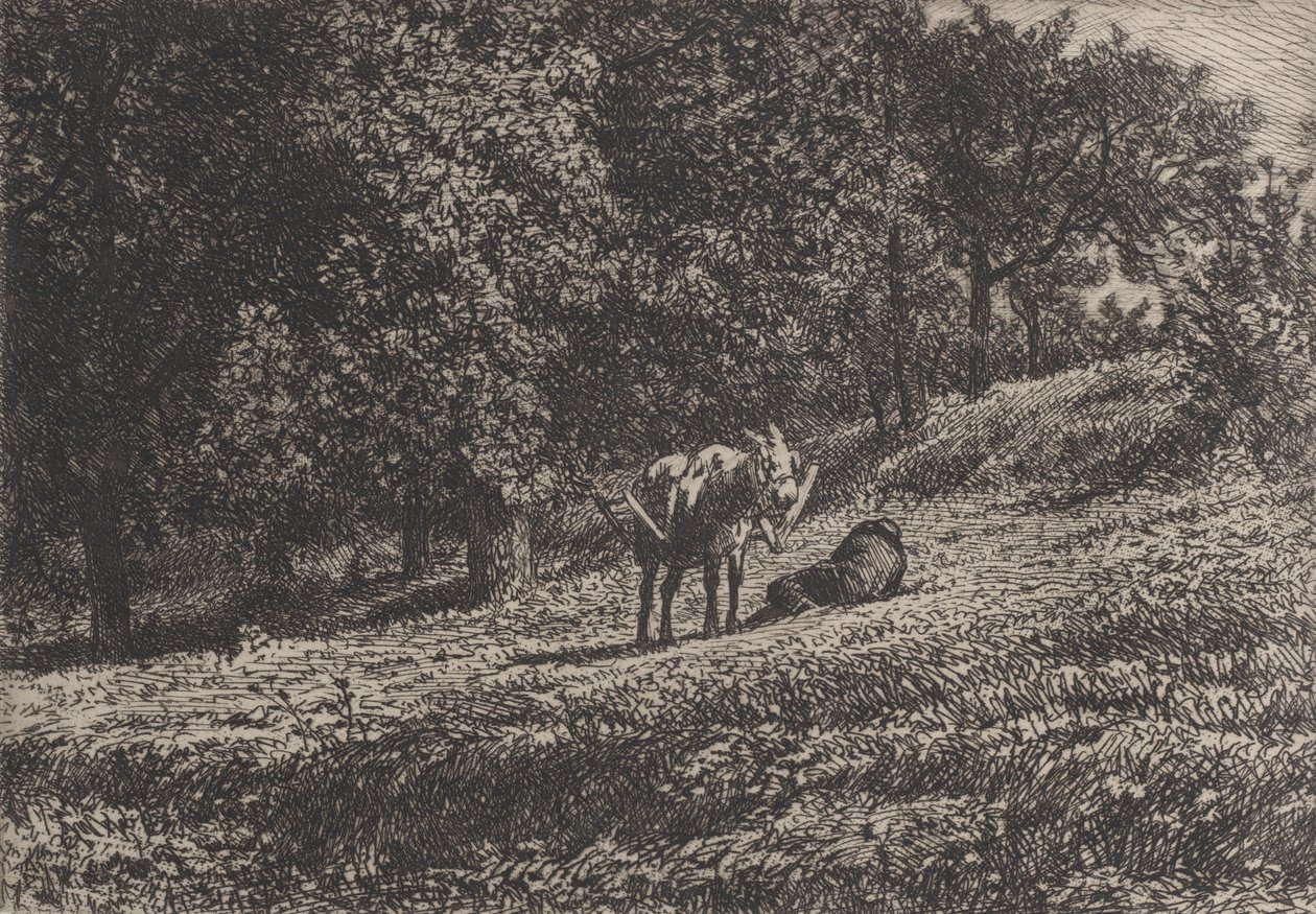 Meyve Bahçesi, 1865. by Charles Emile Jacque