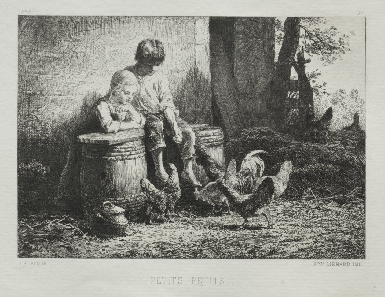 Küçük küçük by Charles Emile Jacque