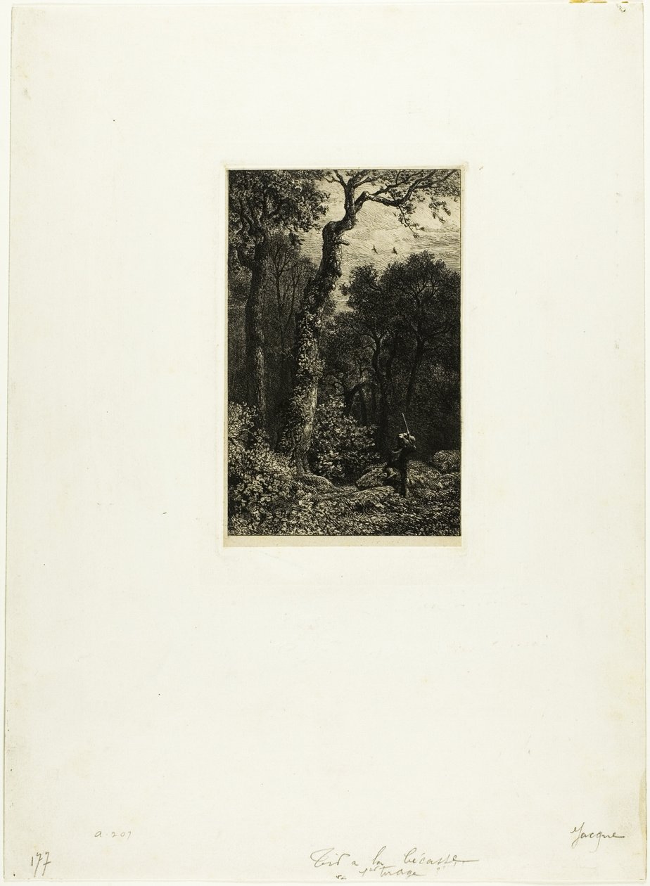 çulluk vurma by Charles Emile Jacque