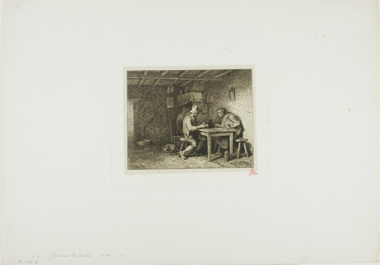 Kart Oyuncular by Charles Emile Jacque