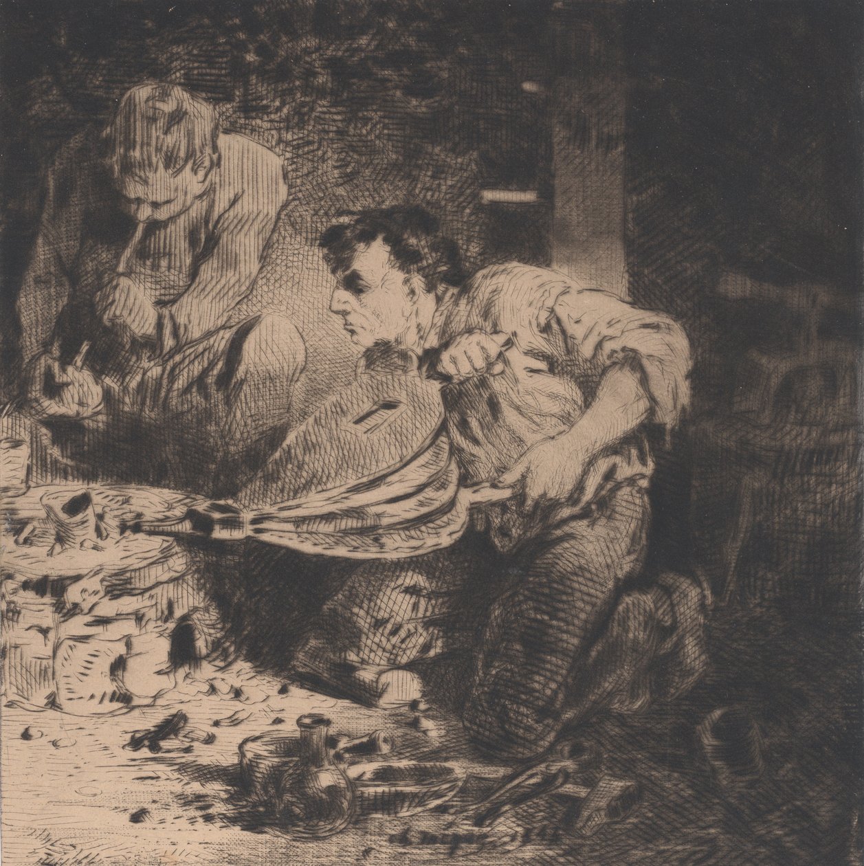 Kalpazanlar, 1843. by Charles Emile Jacque