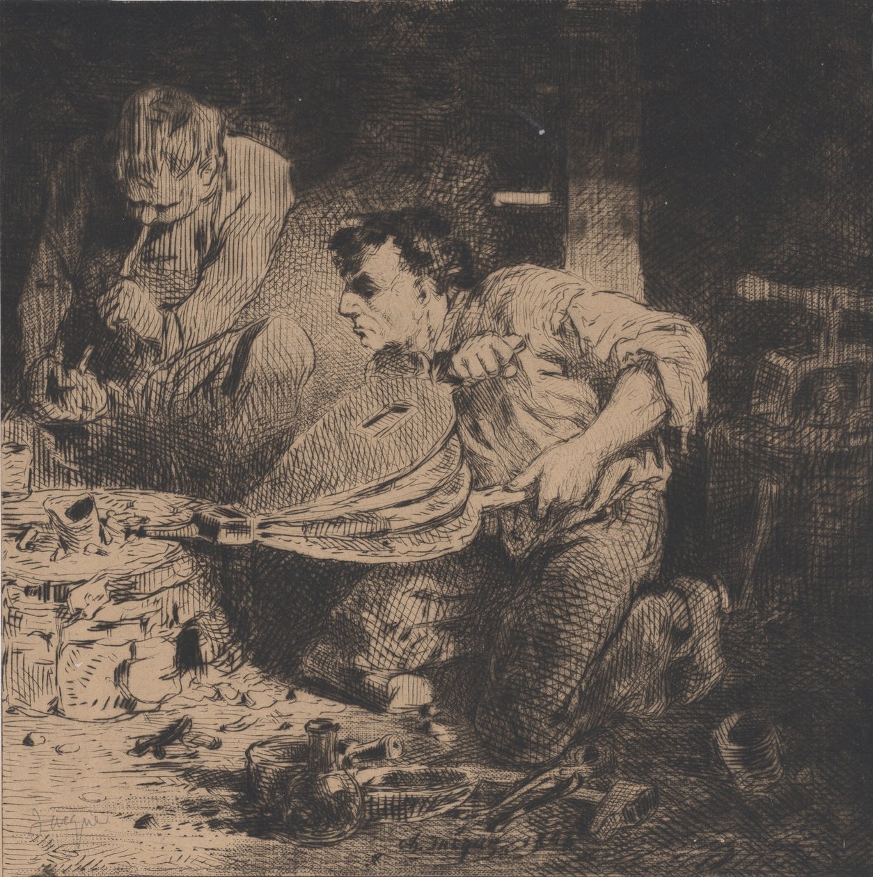Kalpazanlar, 1843. by Charles Emile Jacque