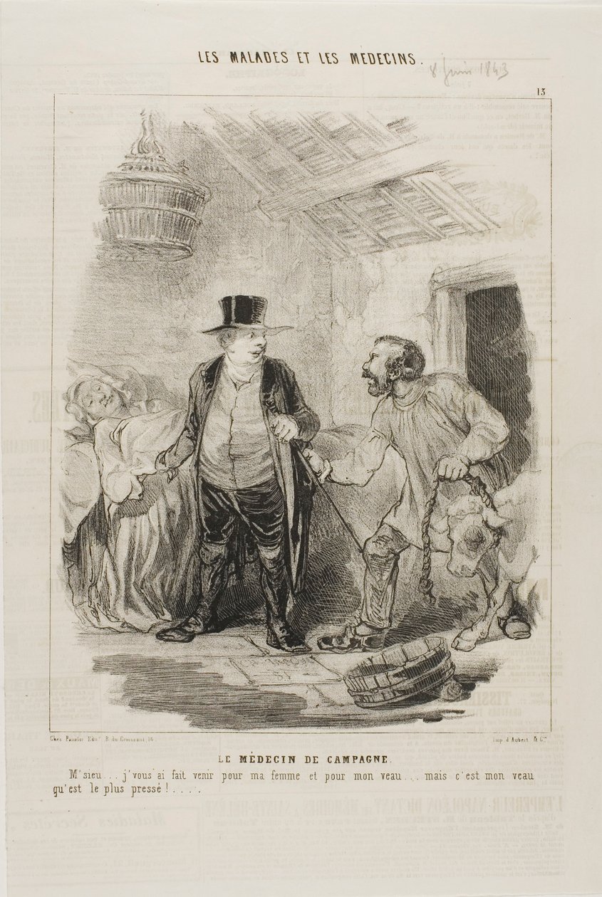 Ülke Doktoru (levha 13) by Charles Emile Jacque