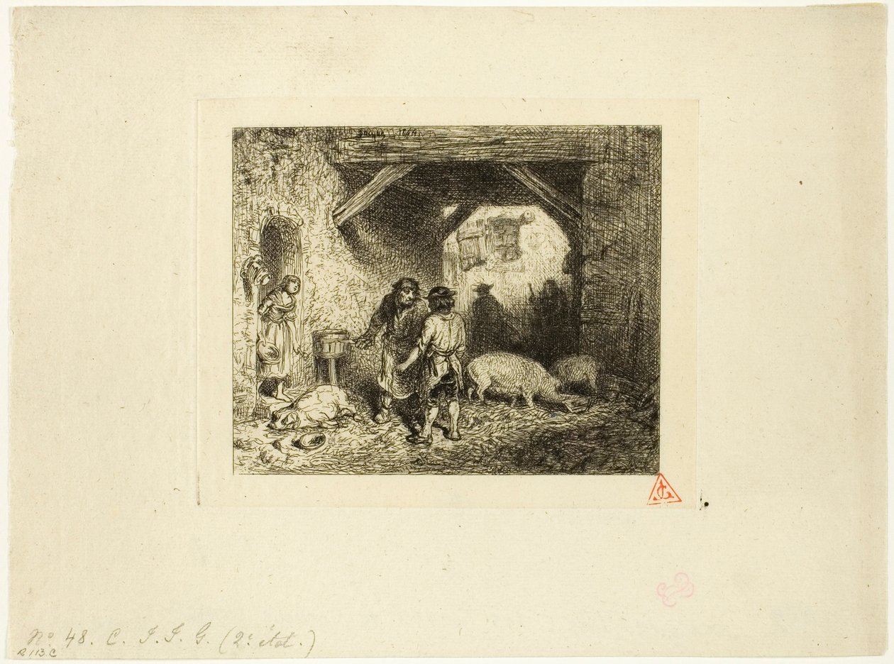 Domuz Katilleri by Charles Emile Jacque