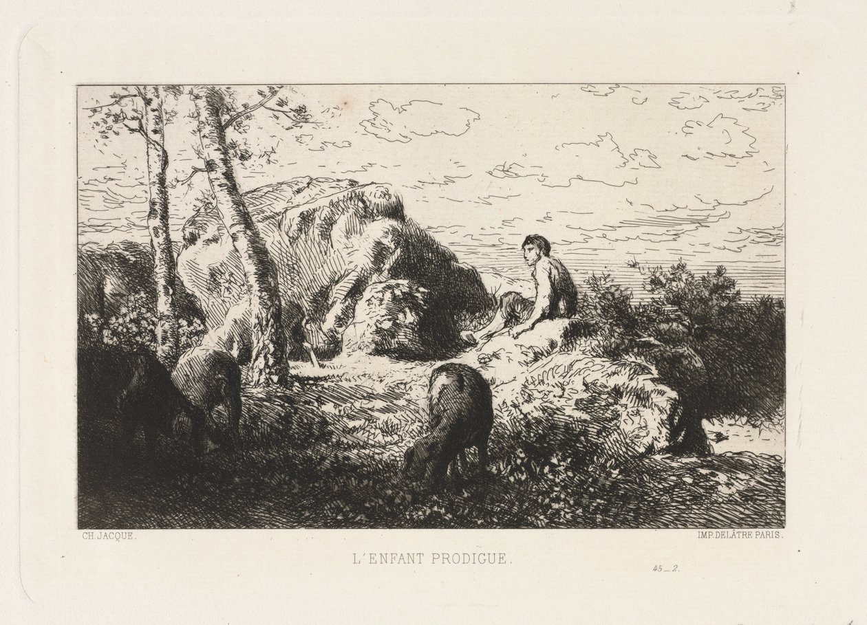 Müsrif Çocuk. by Charles Emile Jacque