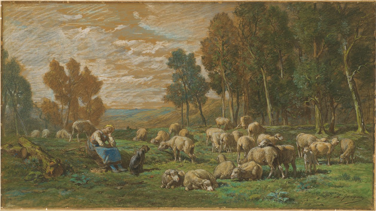 Çoban by Charles Emile Jacque