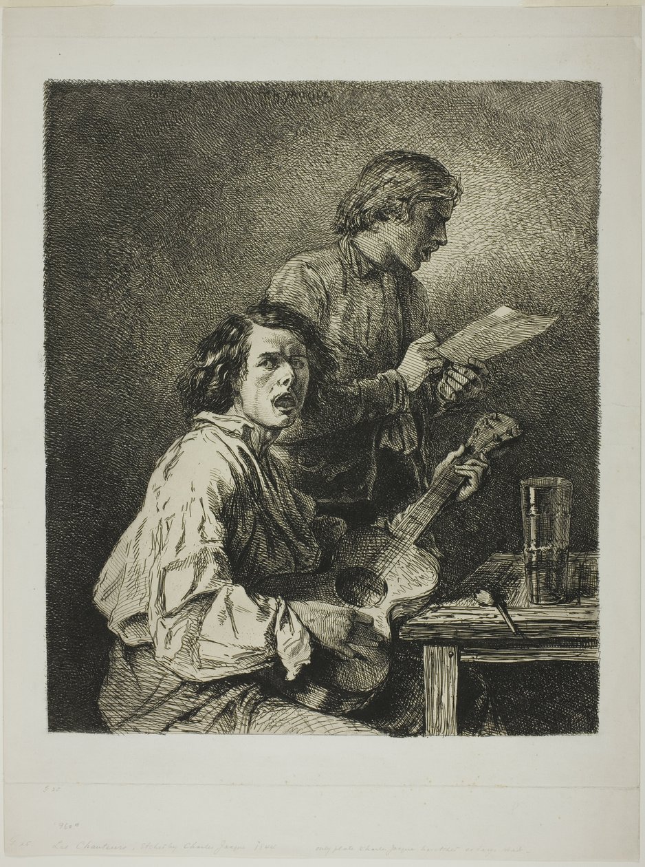 Şarkıcılar by Charles Emile Jacque