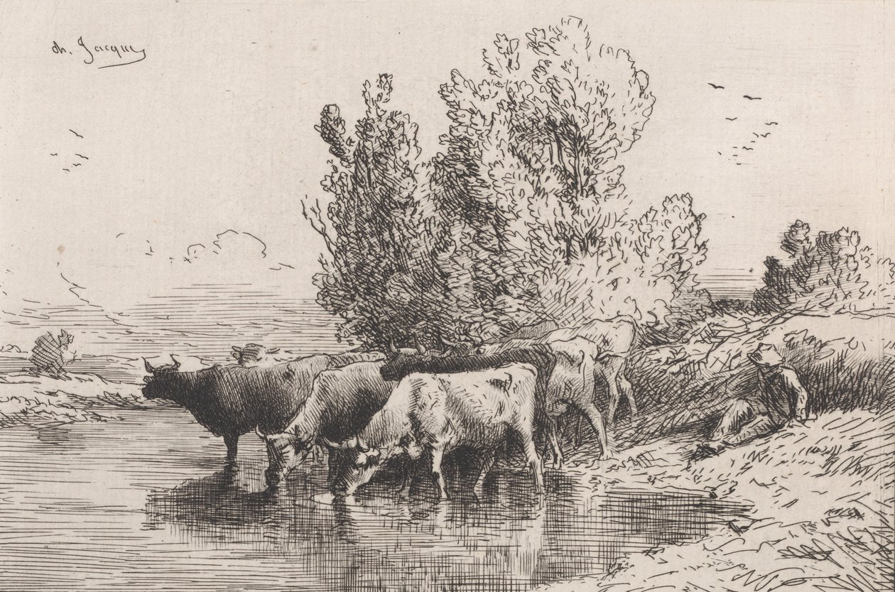 Çukur, 1864. by Charles Emile Jacque