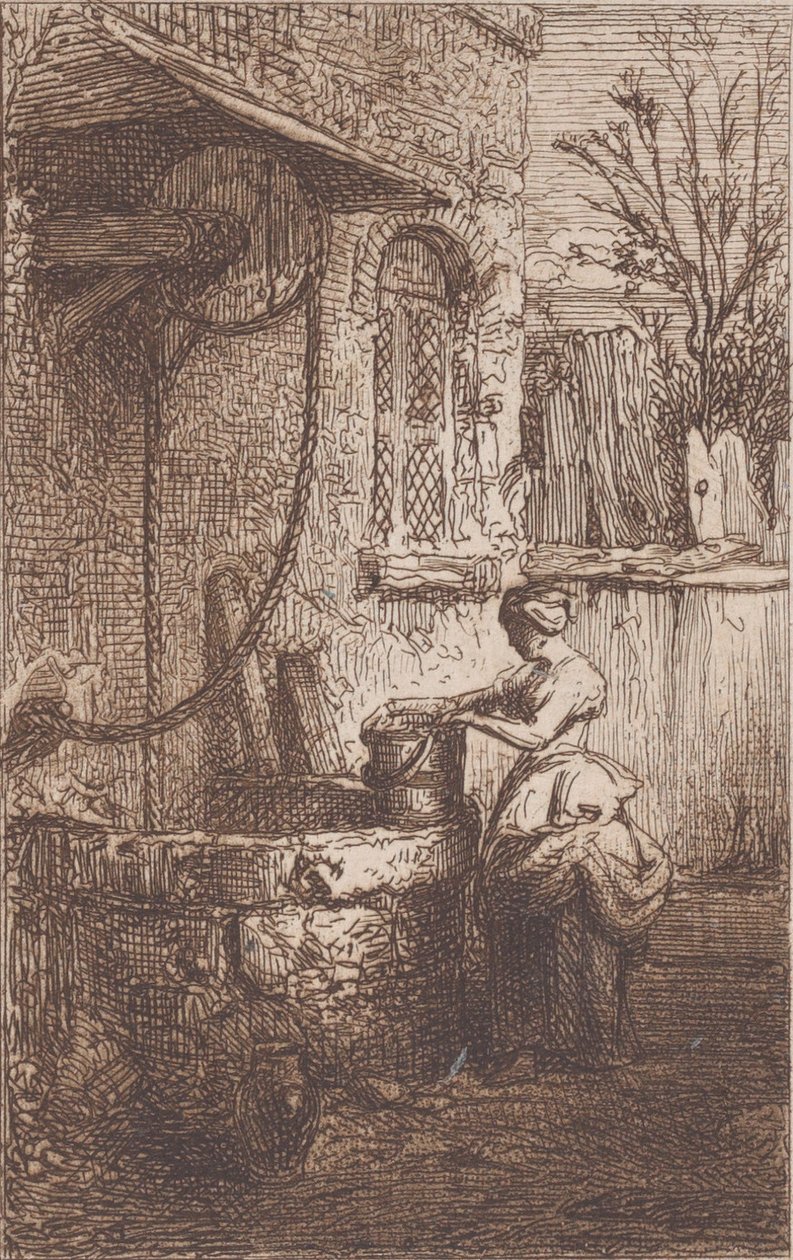 Kuyudaki Kadın, 1842. by Charles Emile Jacque