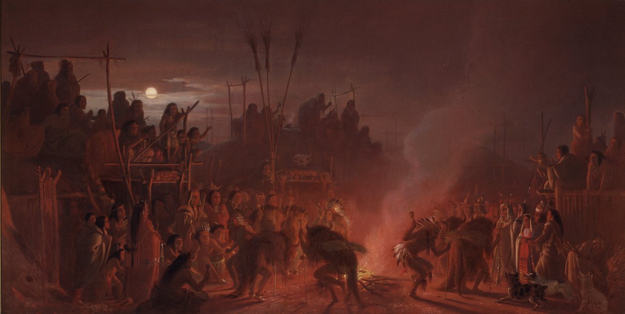 Bufalo Dansı by Charles Ferdinand Wimar