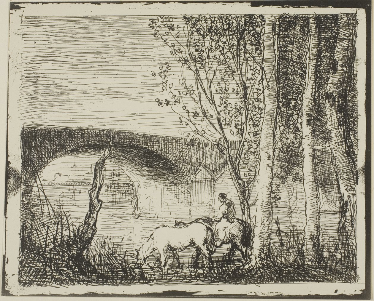 Köprü by Charles Francois Daubigny