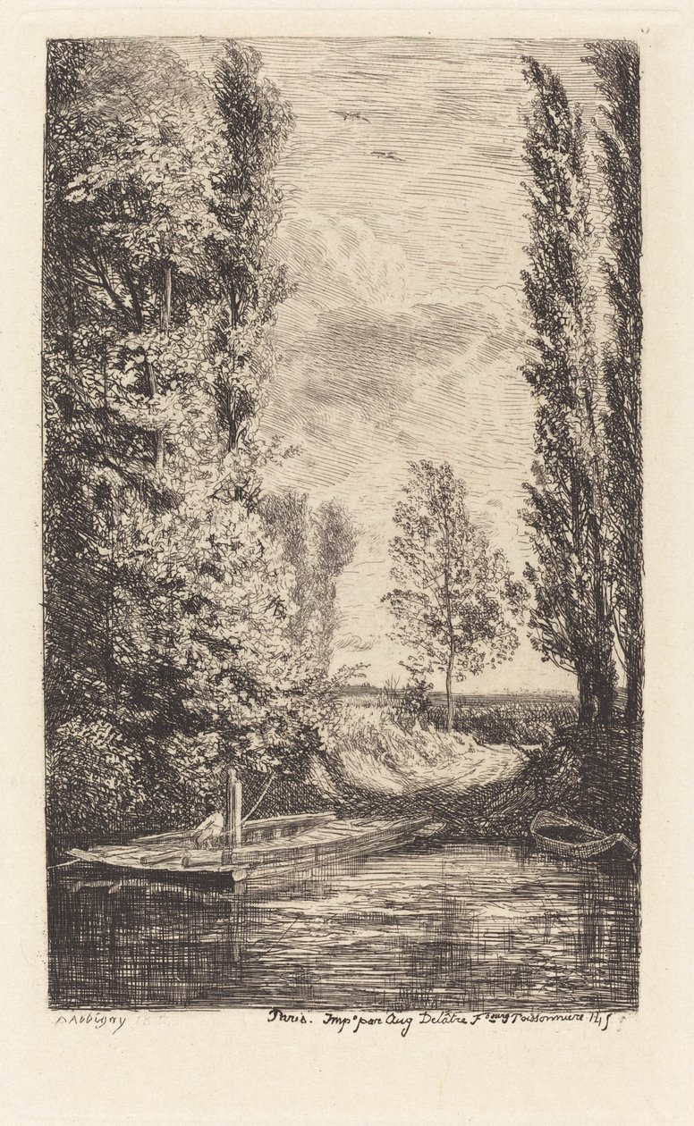 Feribot (Le Bac) by Charles Francois Daubigny