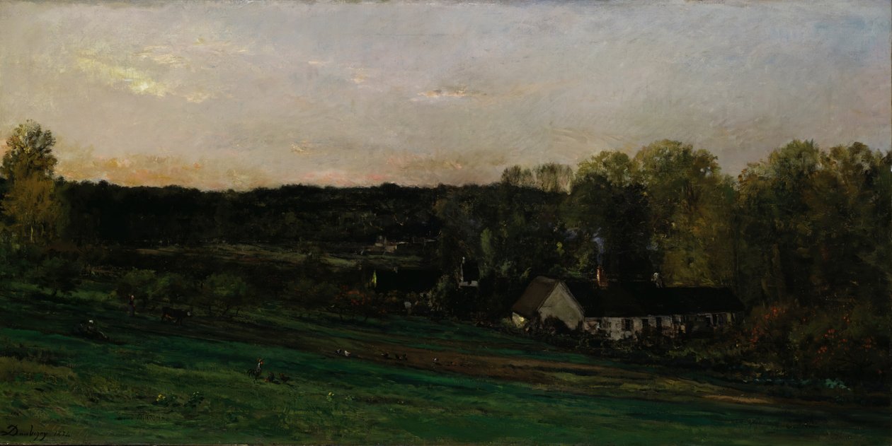 Bazot Ana Evi, 1874. by Charles Francois Daubigny