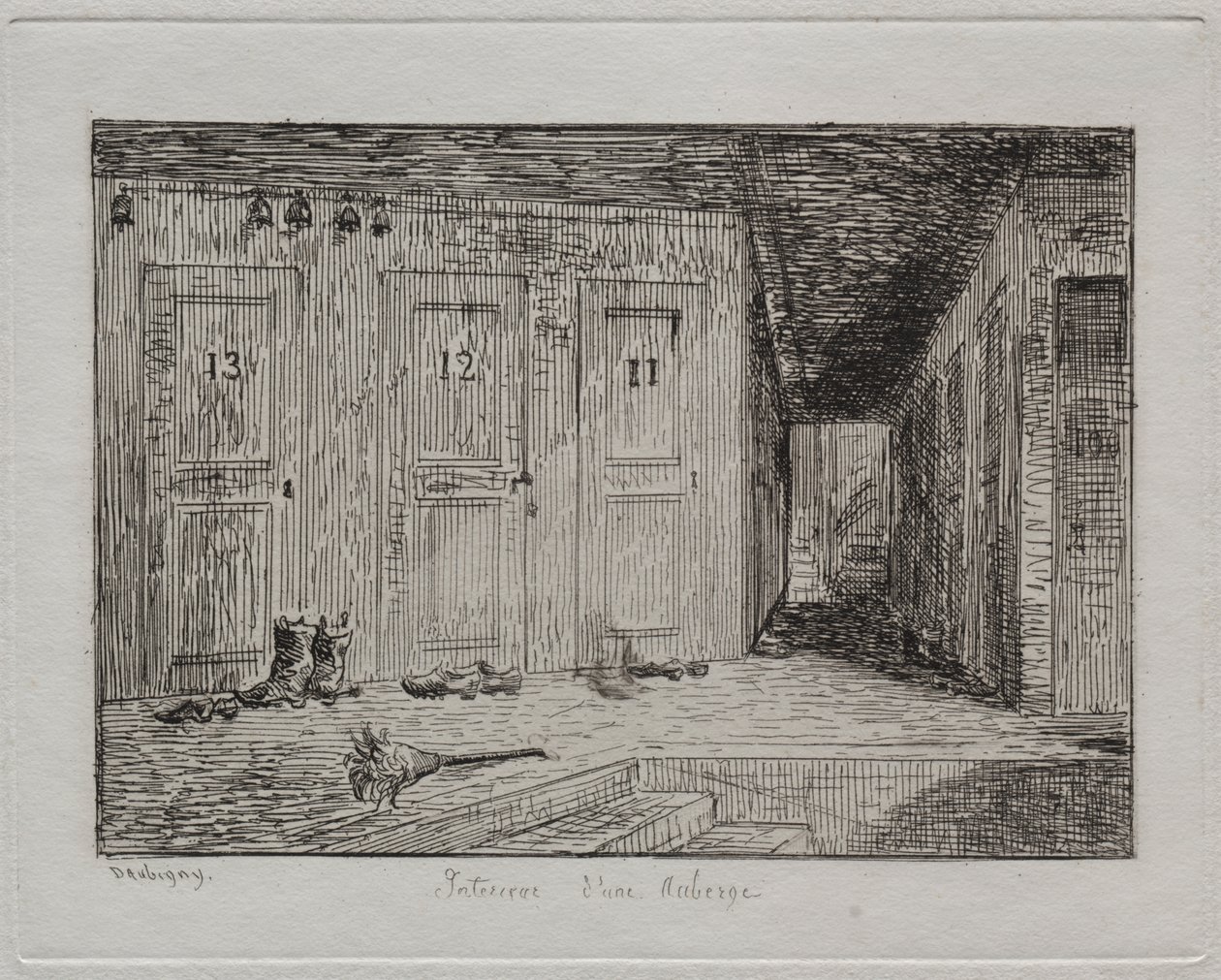Bir Hanın İç Mekanı by Charles Francois Daubigny