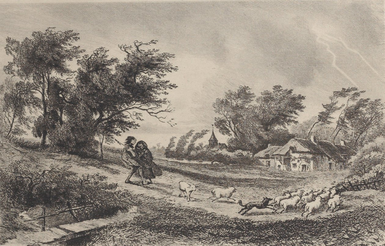Fırtına, 1842. by Charles Francois Daubigny
