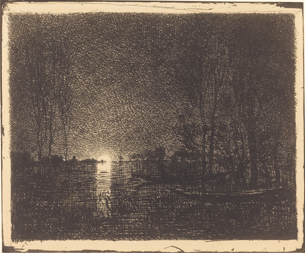 mehtaplı manzara by Charles Francois Daubigny