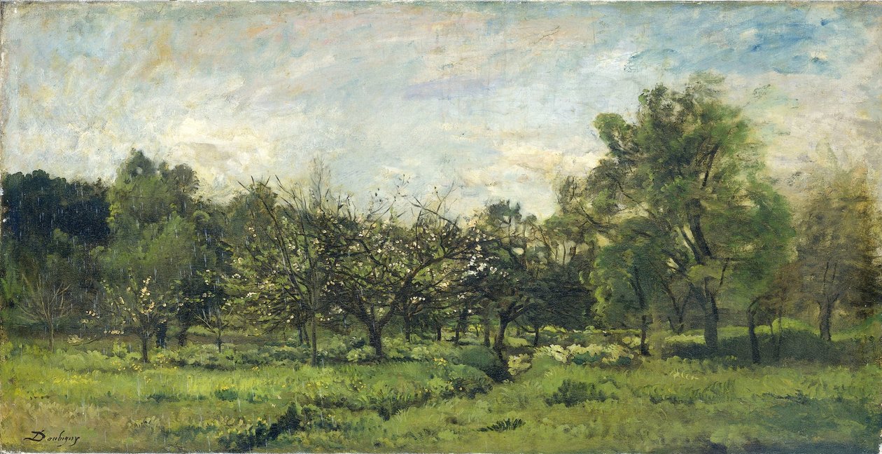 meyve bahçesi by Charles Francois Daubigny