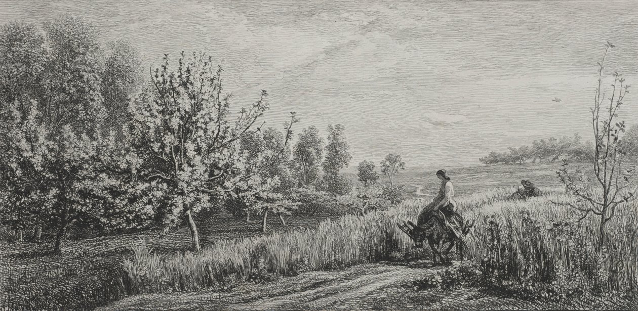 Bahar, 1857. by Charles Francois Daubigny