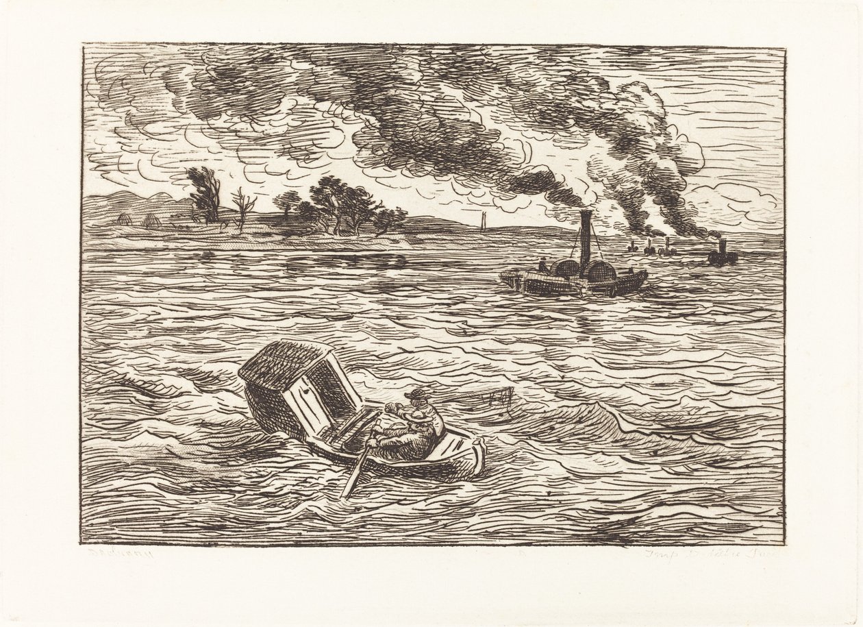 Buharlı Tekneler by Charles Francois Daubigny