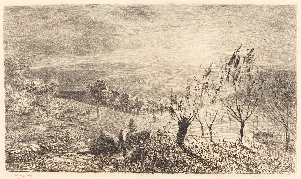 gündoğumu by Charles Francois Daubigny