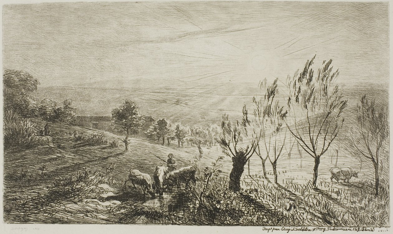 gündoğumu by Charles Francois Daubigny
