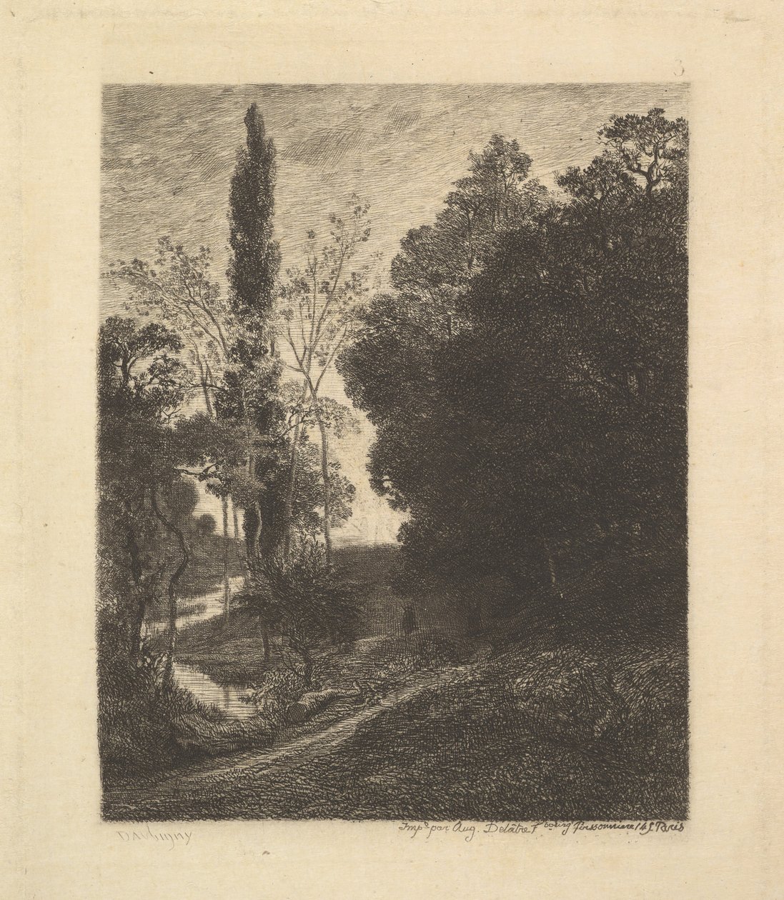 Kuzen Bankaları, ca. 1850. by Charles Francois Daubigny