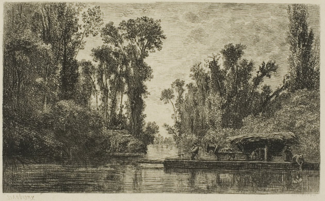 Bezons Feribot by Charles Francois Daubigny