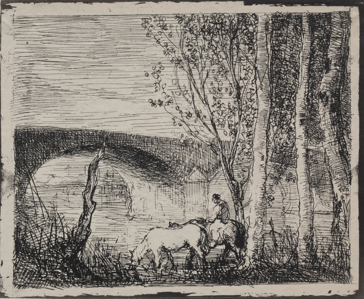 Köprü by Charles Francois Daubigny