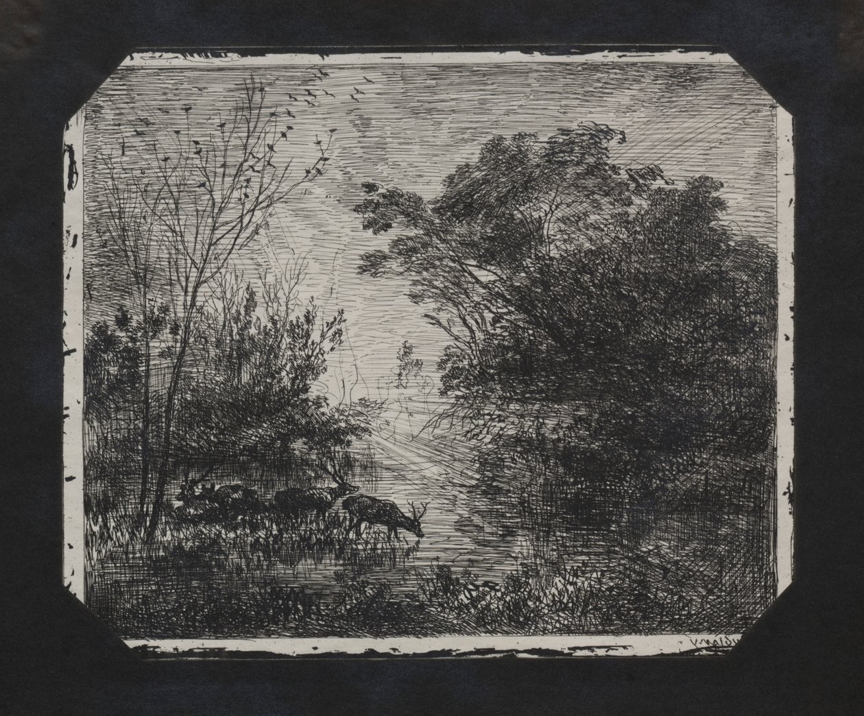 Geyik, 1862. by Charles Francois Daubigny