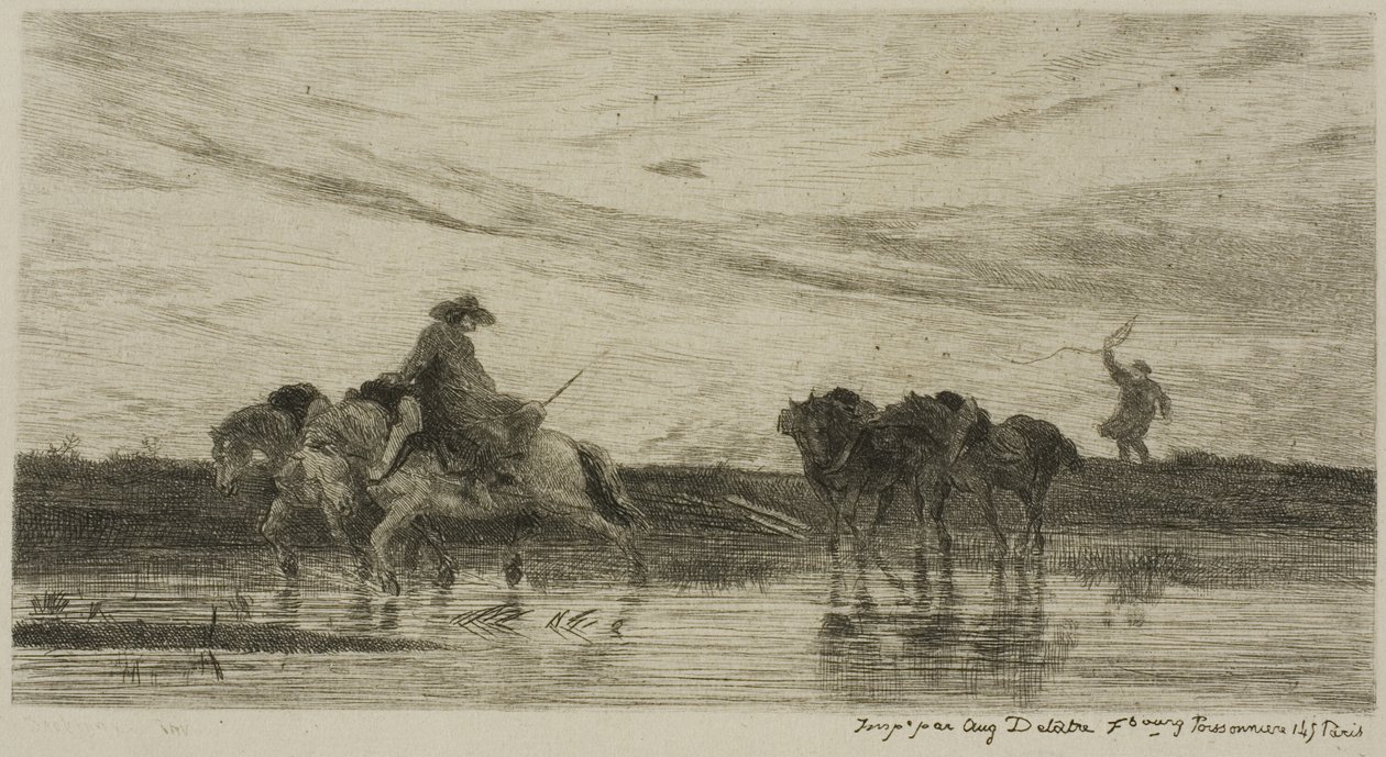 Dray Atları by Charles Francois Daubigny