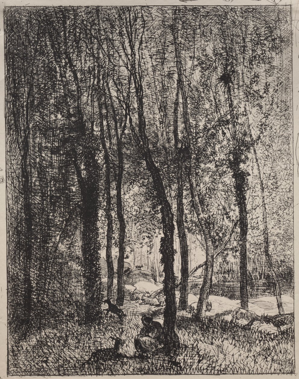 keçi çobanı kız by Charles Francois Daubigny