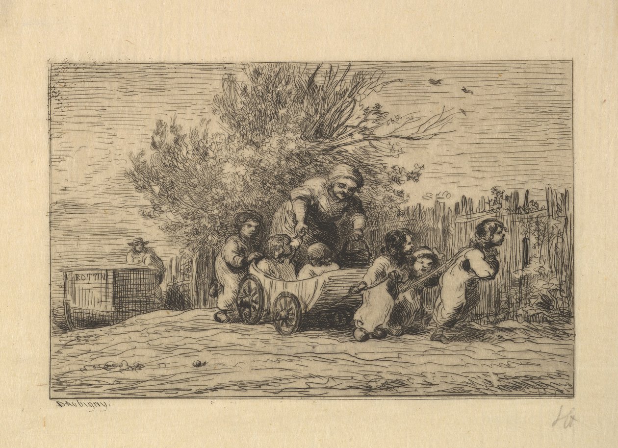 Arabanın Mirasçıları, 1861. by Charles Francois Daubigny