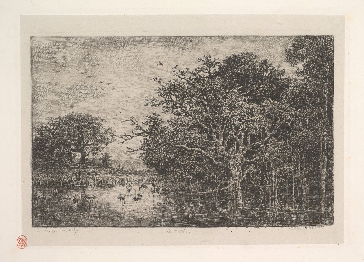 Bataklıklar, 1851. by Charles Francois Daubigny
