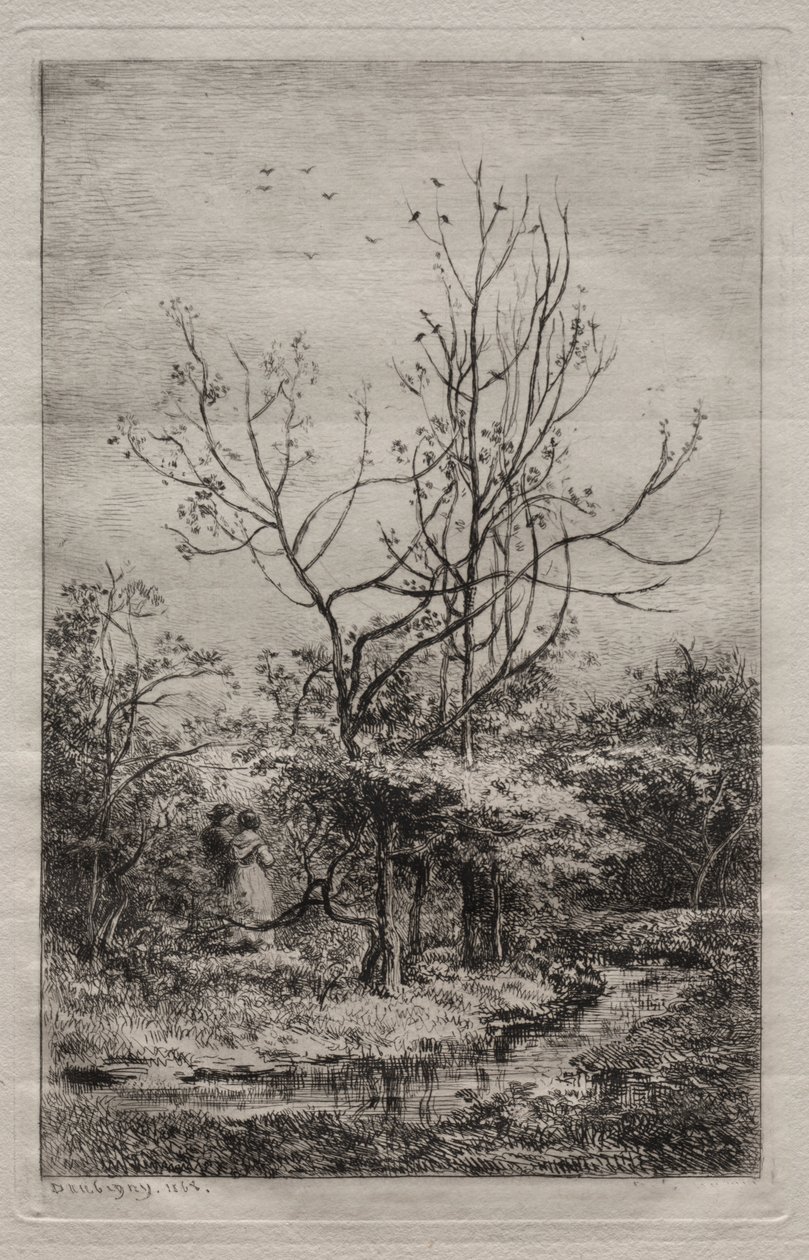 Meyve bahçesi by Charles Francois Daubigny