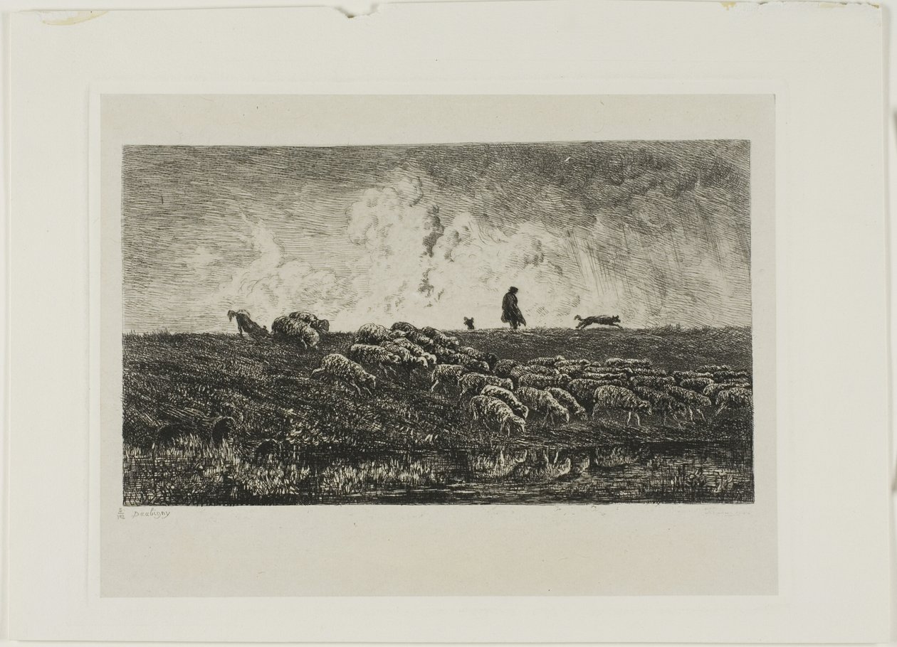 Duş by Charles Francois Daubigny