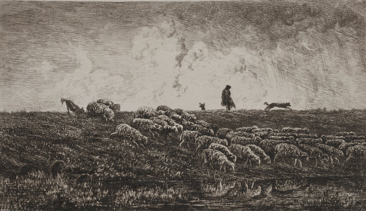 Duş, c. 1851. by Charles Francois Daubigny