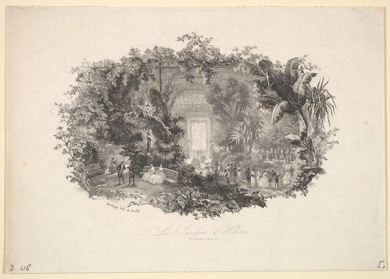 Kış Bahçesi, 1843. by Charles Francois Daubigny