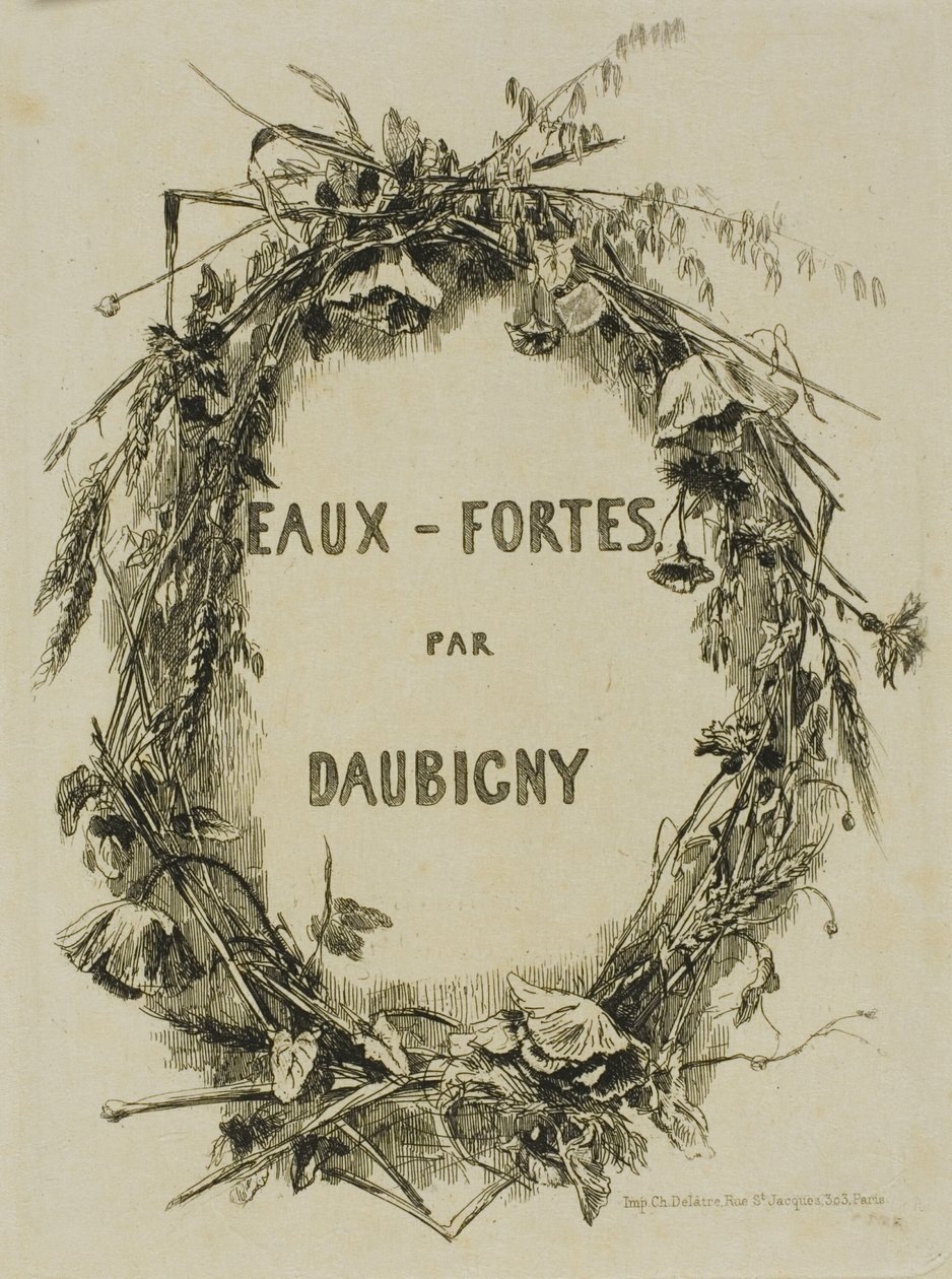 Kır Çiçekleri Çelengi, Frontispiece by Charles Francois Daubigny