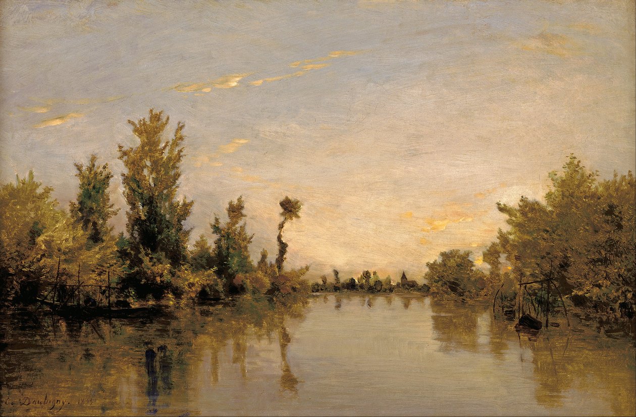 Seine kıyıları by Charles Francois Daubigny