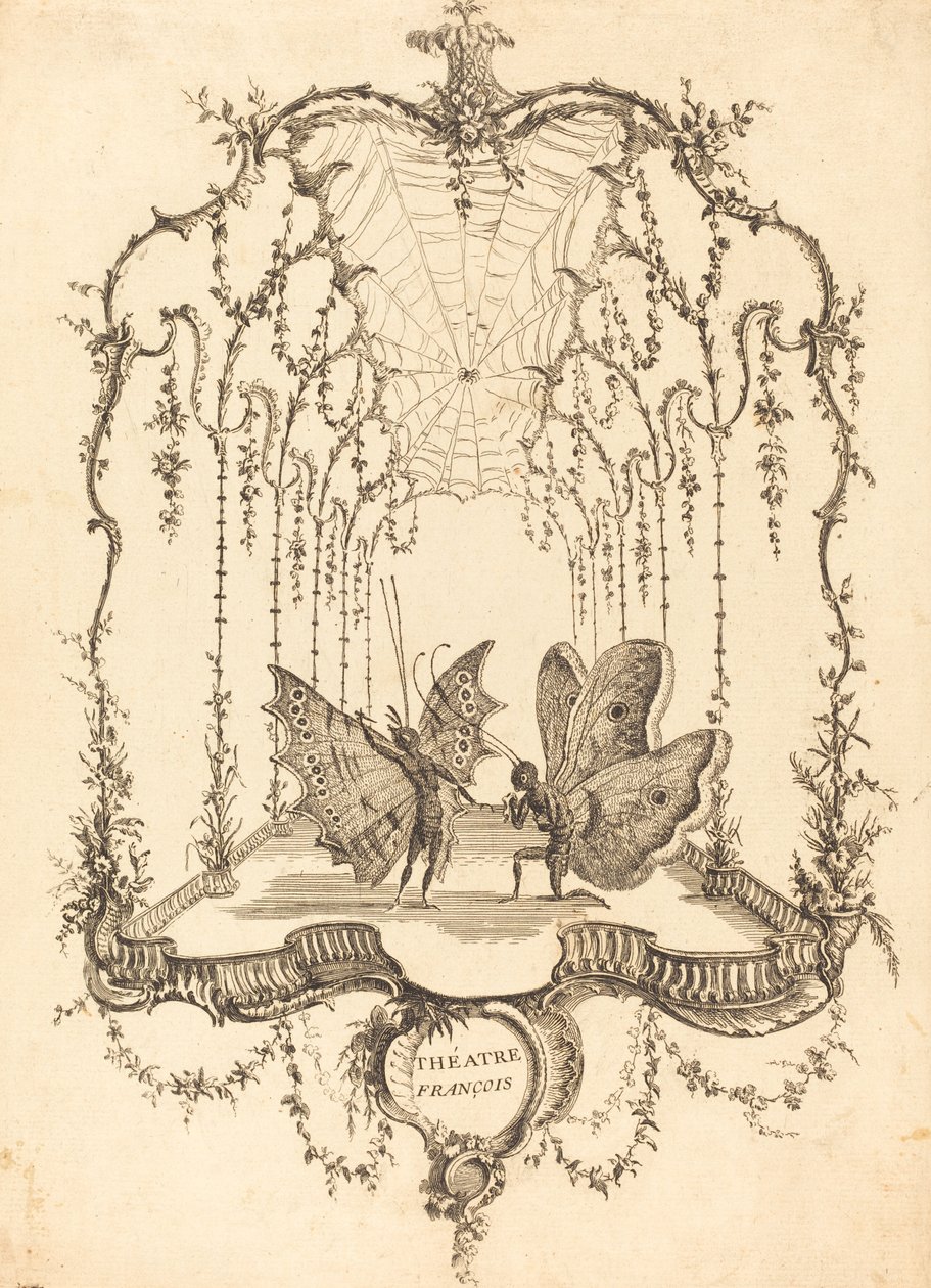 Fransız Tiyatrosu by Charles Germain de Saint Aubin