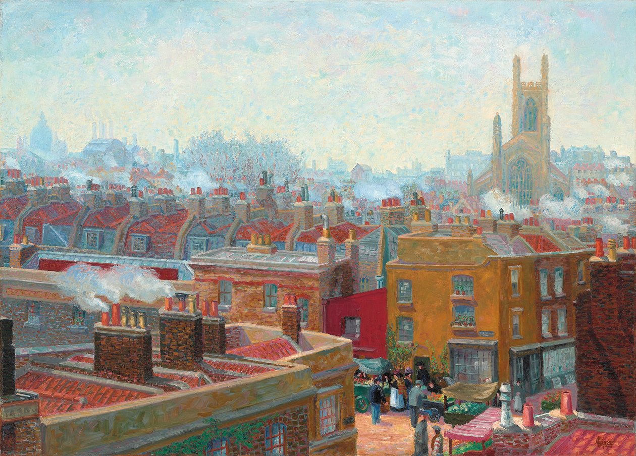 Chelsea'de Bir Korner by Charles Ginner