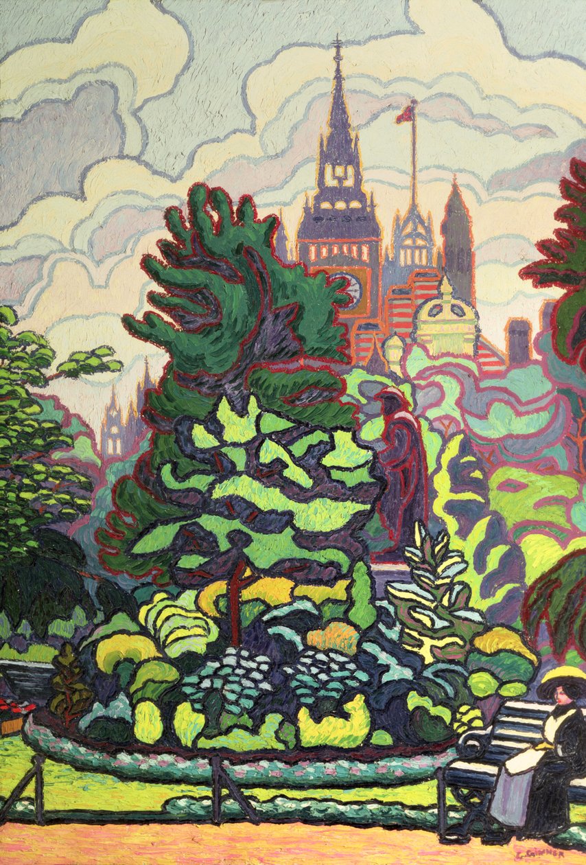 Victoria Set Boyunca Bahçeler by Charles Ginner