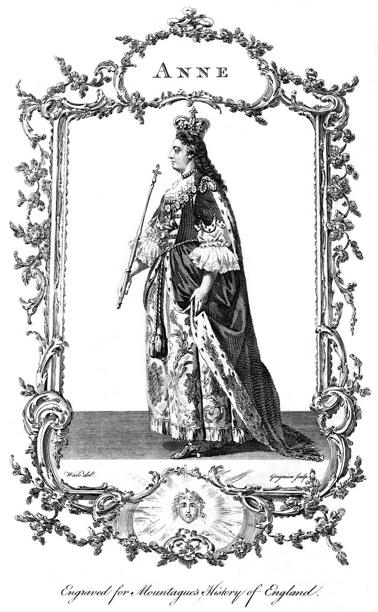 Kraliçe Anne 1665-1714. by Charles Grignion