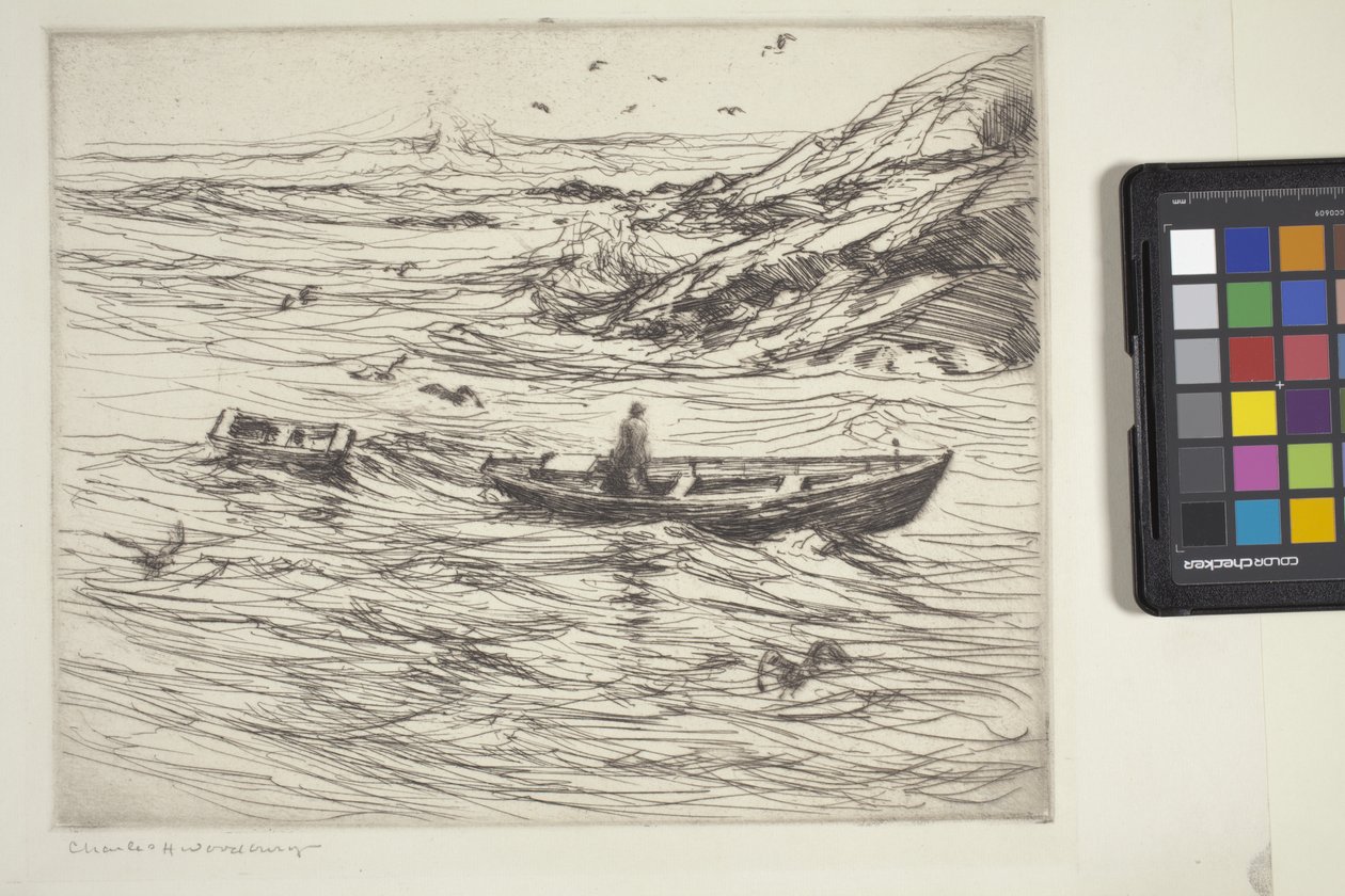 Koşu (dağlama ve kuru nokta) by Charles Herbert Woodbury